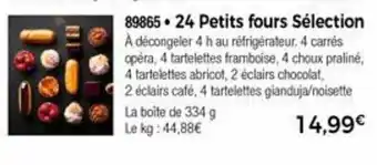 Thiriet 24 Petits Fours Sélection offre