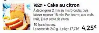Cake Au Citron