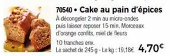 Cake Au Pain d'Épices