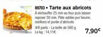 Thiriet Tarte Aux Abricots offre