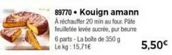 Thiriet Kouign Amann offre