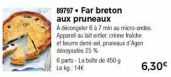 Thiriet Far Breton Aux Pruneaux offre