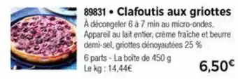 Thiriet Clafoutis Aux Griottes offre