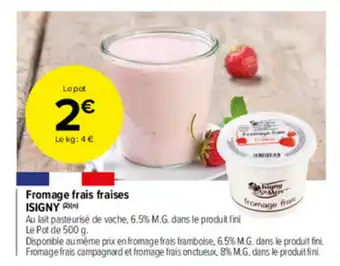 Carrefour Market Fromage frais fraises offre