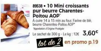 Thiriet 10 Mini Croissants offre