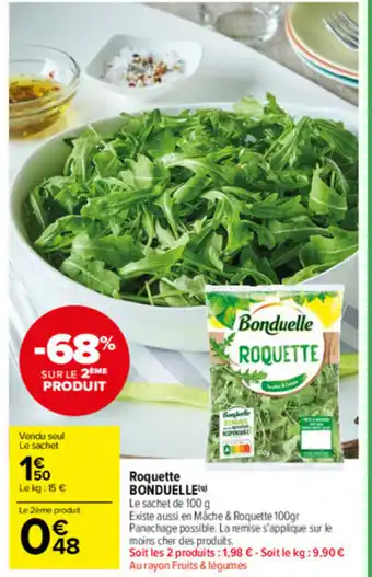 Carrefour Market Rouquette bonduelle offre