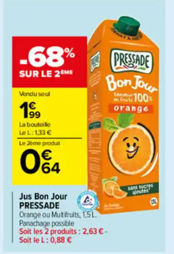 Carrefour Market Jus bon jour offre