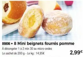 Thiriet 8 Mini Beignets Fourrés Pomme offre