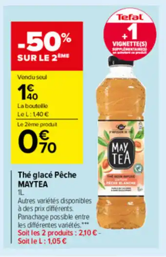 Carrefour Market Thé glacé péche offre