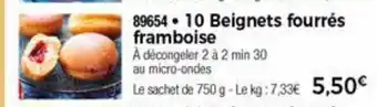 Thiriet 10 Beignets Fourrés Framboise offre