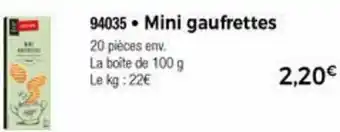 Thiriet Mini Gaufrettes offre