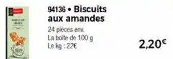 Thiriet Biscuits Aux Amandes offre