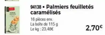 Thiriet Palmiers Feuilletés Caramélisés offre
