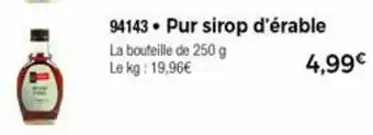 Thiriet Pur Sirop d'Érable offre