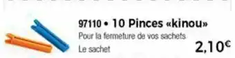 Thiriet Pinces Kinou offre