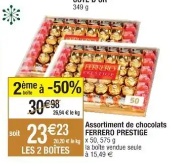 Cora x Carrefour Assortiment de chocolats FERRERO PRESTIGE offre