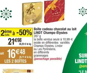 Cora x Carrefour Boîte cadeau chocolat au lait offre