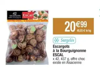 Cora x Carrefour Escargots à la Bourguignonne ESCAL offre