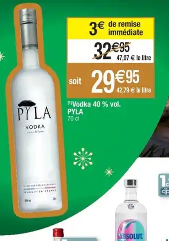 Cora x Carrefour Vodka 40 % vol. PYLA 70 cl offre