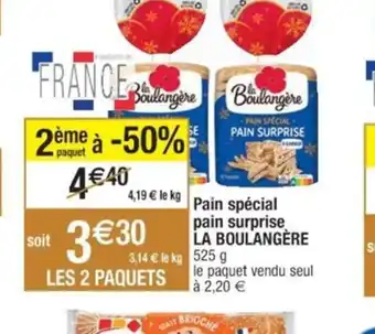 Cora x Carrefour PAIN SPECIAL pain surprise LA BOULANGÈRE offre
