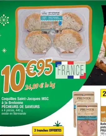 Cora x Carrefour Coquilles Saint-Jacques MSC à la Bretonne offre