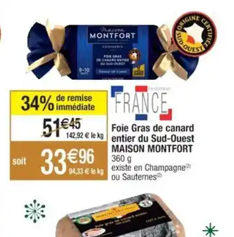 Cora x Carrefour Foie Gras de canard offre