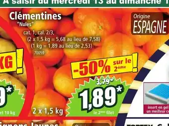 Norma Clémentines offre