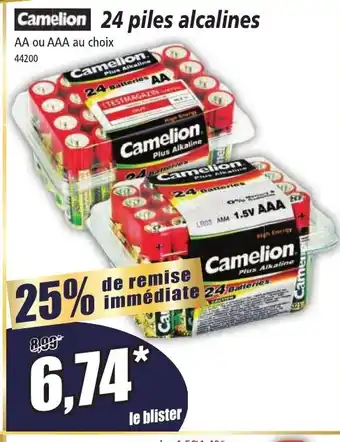 Norma Camelion 24 piles alcalines offre