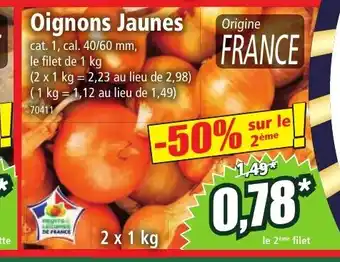 Norma Oignons Jaunes offre