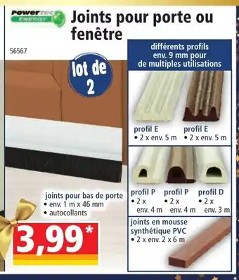 Norma Joints pour porte ou fenêtre offre