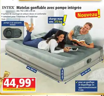 Norma INTEX Matelas gonflable avec pompe intégrée offre