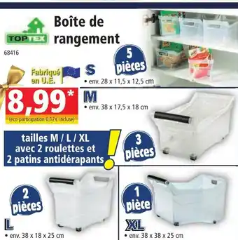 Norma Boîte de rangement offre