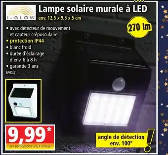 Norma Lampe solaire murale à LED offre
