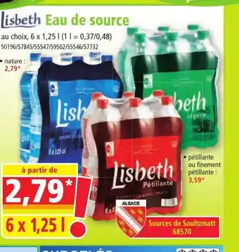 Norma Lisbeth Eau de source offre