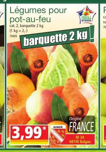 Norma Légumes pour pot-au-feu offre