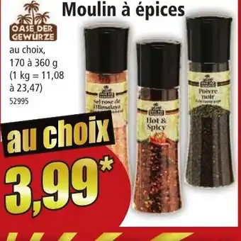 Norma Moulin à épices offre