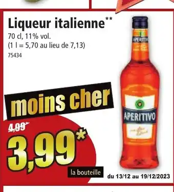 Norma Liqueur italienne offre