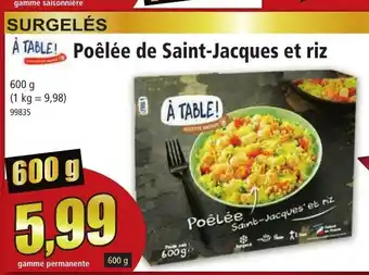 Norma Poêlée de Saint-Jacques et riz offre