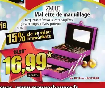 Norma Mallette de maquillage offre