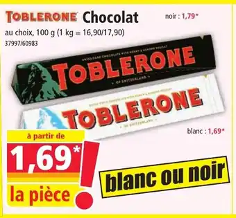 Norma TOBLERONE Chocolat offre