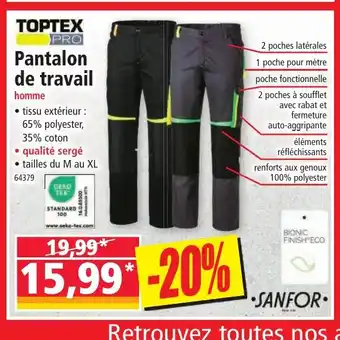 Norma Pantalonde travail offre