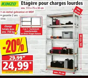 Norma KINZO Etagère pour charges lourdes offre
