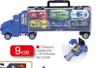 Camion catapulte + 6 voitures