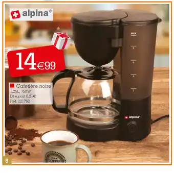 Kandy Cafetière noire offre