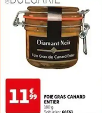 Auchan FOIE GRAS CANARD ENTIER offre