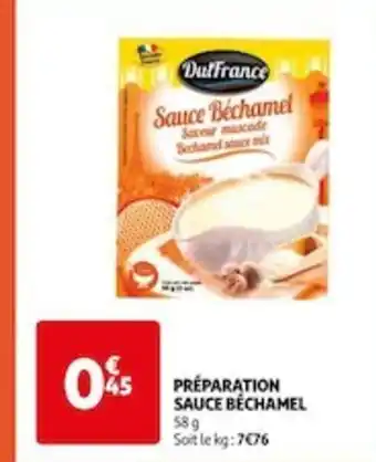 Auchan PRÉPARATION SAUCE BÉCHAMEL offre