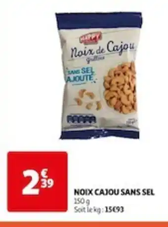 Auchan NOIX CAJOU SANS SEL offre