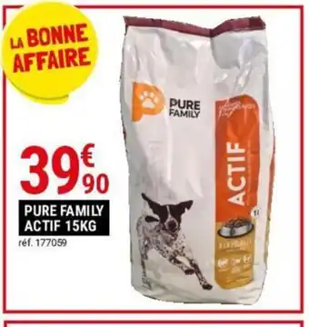 Gamm vert PURE FAMILY ACTIF 15KG offre