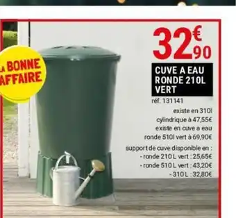 Gamm vert CUVE A EAU RONDE 210L VERT offre