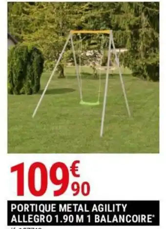 PORTIQUE METAL AGILITY ALLEGRO 1.90 M 1 BALANCOIRE